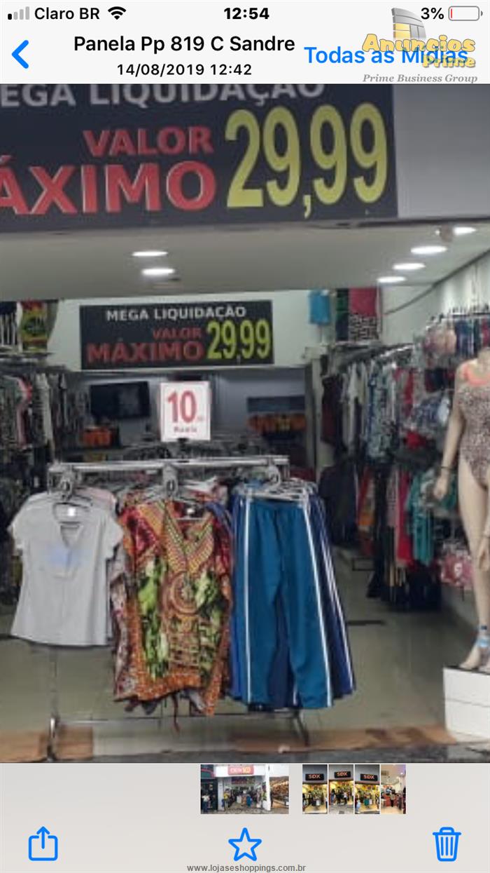 Lojas de Moda em São Paulo Centro R$ 210.000,00